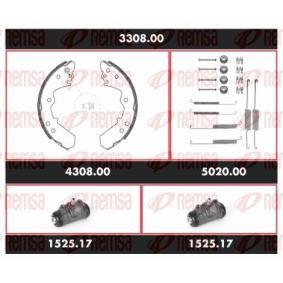 Bremsensatz, Trommelbremse 3308.00 von REMSA günstig für 115,24 € online kaufen