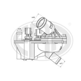 Kühlwasserthermostat für FORD USA von ERA