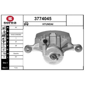 Bremssattel für HYUNDAI von SERA