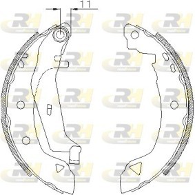 Bremsbackensatz 4182.02 von ROADHOUSE günstig für 23,64 € online kaufen