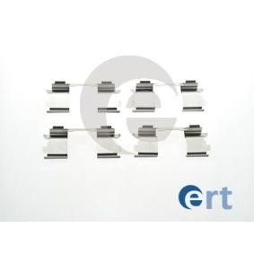 Zubehörsatz, Scheibenbremsbelag von ERT