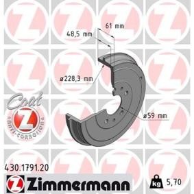 Bremstrommel 430.1791.20 von ZIMMERMANN günstig für 58,40 € online kaufen
