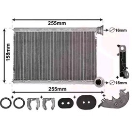Wärmetauscher, Innenraumheizung 43006551 von VAN WEZEL günstig für 67,95 € online kaufen
