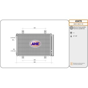 Acquista Condensatore climatizzatore da AHE 43478 a buon mercato per soli 141,53 €