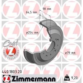 Bremstrommel von ZIMMERMANN 440.1803.20