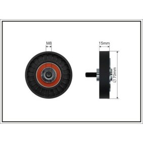 Umlenk- / Führungsrolle, Keilrippenriemen 45-07 von CAFFARO günstig für 11,98 € online kaufen