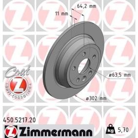 Bremsscheibe 450.5217.20 von ZIMMERMANN günstig für 57,92 € online kaufen