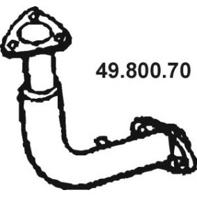 Kjøp Eksosrør av EBERSPÄCHER 49.800.70 til den lave prisen 1924,67 NOK