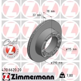 Acquista Disco freno da ZIMMERMANN 470.6620.20 a buon mercato per soli 50,34 €