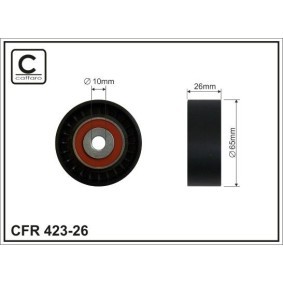 Umlenkrolle, Zahnriemen 500148 von CAFFARO günstig für 35,76 € online kaufen