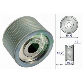 Umlenkrolle Keilrippenriemen 532 0662 10 RENAULT TRUCKS von INA