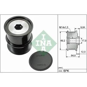 Compre Polea libre del alternador de INA online para Fiesta Mk7 Hatchback (HJ, HF) a precios moderados