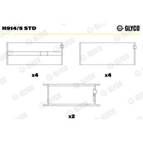Kurbelwellenlager H914/5 STD PUCH von GLYCO