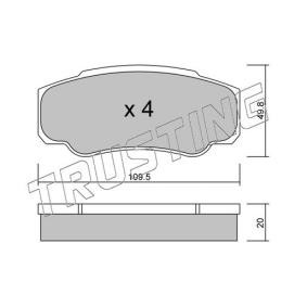 Bremsbeläge 548.0 von TRUSTING günstig für 76,38 € online kaufen