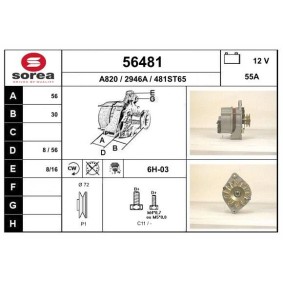Lichtmaschine 56481 von EAI günstig für 140,68 € online kaufen