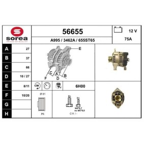 Lichtmaschine 56655 von EAI günstig für 134,91 € online kaufen