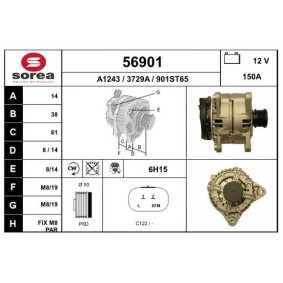 Lichtmaschine 56901 von EAI günstig für 243,76 € online kaufen