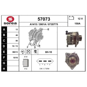 Lichtmaschine 57073 von EAI günstig für 232,63 € online kaufen