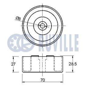 Umlenk- / Führungsrolle, Keilrippenriemen 57087 von RUVILLE günstig für 242,01 € online kaufen