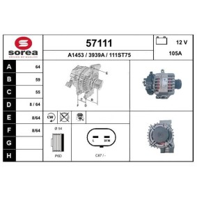 Lichtmaschine 57111 von EAI günstig für 188,09 € online kaufen
