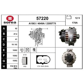 Lichtmaschine 57220 von EAI günstig für 326,08 € online kaufen