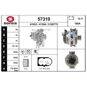 Lichtmaschine 57310 von EAI günstig für 337,46 € online kaufen