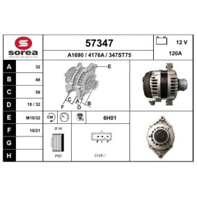 Lichtmaschine für CHEVROLET von EAI