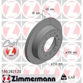 Bremsscheibe 590.2821.20 von ZIMMERMANN günstig für 69,79 € online kaufen