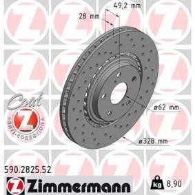 Bremsscheibe 590.2825.52 von ZIMMERMANN günstig für 105,16 € online kaufen
