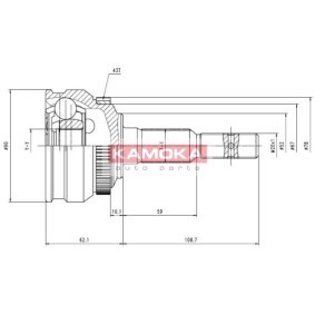 Achetez des Jeu de joints, arbre de transmission KAMOKA 6254 à prix pour 22,81 €