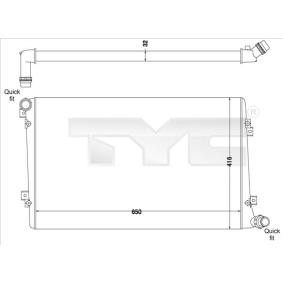 Kühler, Motorkühlung für SEAT von TYC
