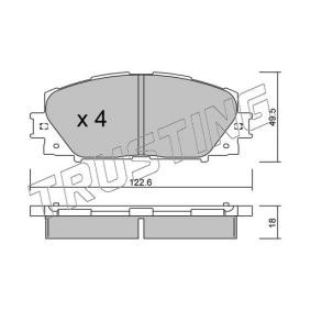 Achetez des Plaquettes de frein TRUSTING 761.0 à prix pour 67,47 €