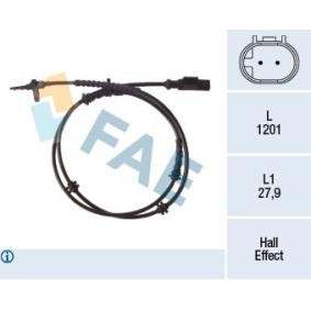 Kjøp Sensor, ABS av FAE 78322 til den lave prisen 409,05 NOK