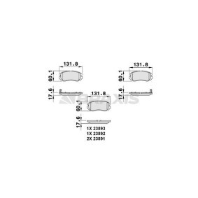 Bremsbeläge AB0092 von BRAXIS günstig für 18,00 € online kaufen