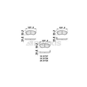 Bremsbeläge AB0093 von BRAXIS günstig für 16,44 € online kaufen
