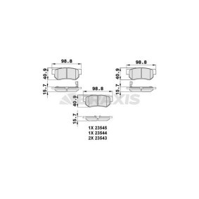 Bremsbeläge AB0097 von BRAXIS günstig für 13,15 € online kaufen