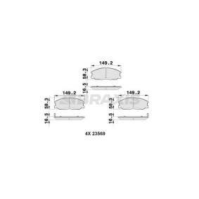 Bremsbeläge AB0153 von BRAXIS günstig für 19,54 € online kaufen