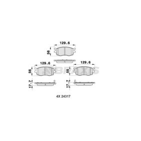 Bremsbeläge AB0185 von BRAXIS günstig für 17,00 € online kaufen