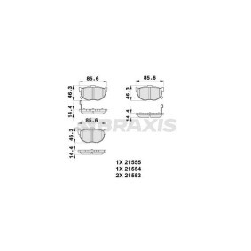 Bremsbeläge AB0234 von BRAXIS günstig für 13,22 € online kaufen