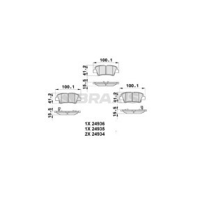 Bremsbeläge AB0305 von BRAXIS günstig für 13,90 € online kaufen