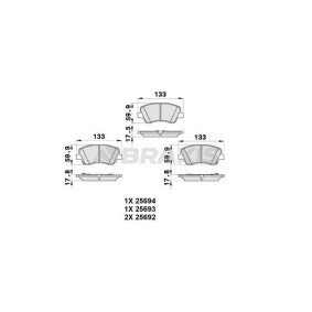Bremsbeläge AB0335 von BRAXIS günstig für 22,75 € online kaufen