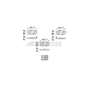 Bremsbeläge AB0439 von BRAXIS günstig für 19,87 € online kaufen