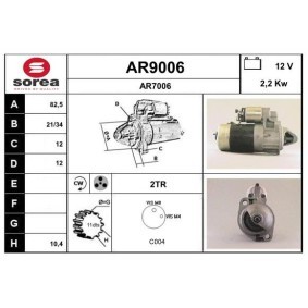 Anlasser AR9006 von SNRA günstig für 181,12 € online kaufen