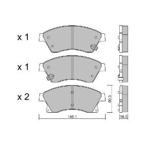 Compre Pastilhas de travão da AISIN BPOP-1014 a um preço baixo por 44,35 €