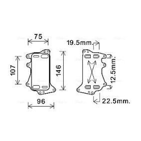 Achetez des Radiateur d'huile de boite de vitesse automatique AVA COOLING SYSTEMS BW3556 à prix pour 138,20 €