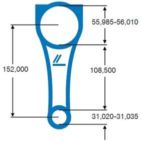 Pleuel des Herstellers IPSA - Originalware Artikelnummer: CO000700