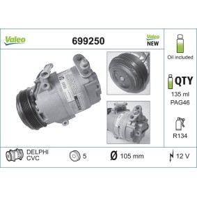 Klimakompressor 699250 von VALEO günstig für 348,09 € online kaufen
