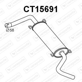 Endschalldämpfer CT15691 von VENEPORTE günstig für 125,58 € online kaufen