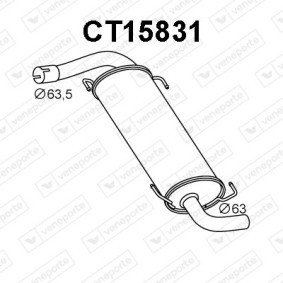 Endschalldämpfer CT15831 von VENEPORTE günstig für 143,85 € online kaufen
