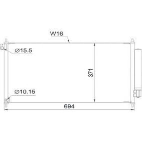 Compre Condensador de ar condicionado de DIEDERICHS online para CIVIC IX três volumes (FB, FG) a preços moderados